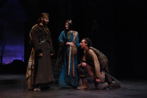 Macbeth, Lady Macbeth and Banquo - Photo by Cliff Simon
