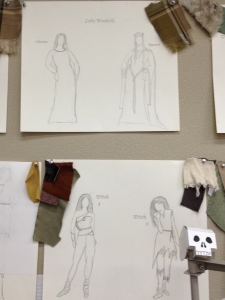 Working Sketches - Lady Macbeth and Witches 7 and 9